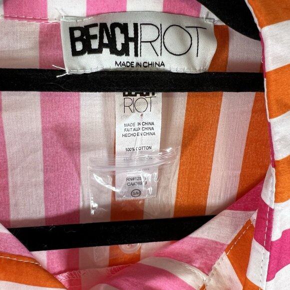 Beach Riot‎ Alexa 100% Cotton Swimsuit Cover-Ups Size Small/Medium Striped - Picture 4 of 7